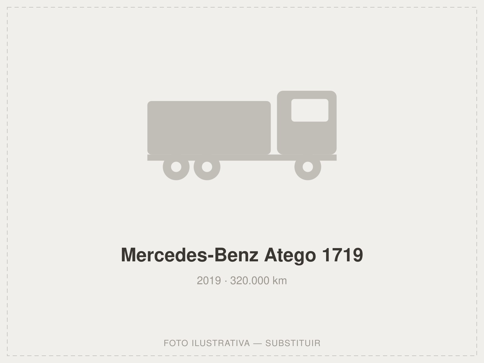 Foto de espaço reservado para o Mercedes-Benz Atego 1719 2019
